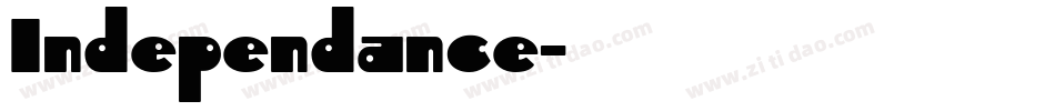 Independance字体转换