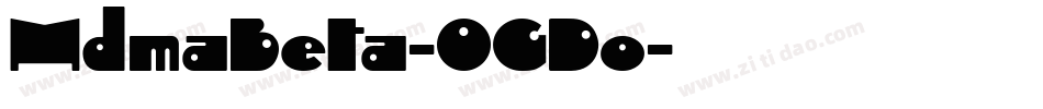 MdmaBeta-OGDo字体转换