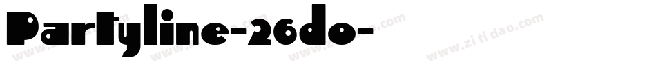 Partyline-26do字体转换