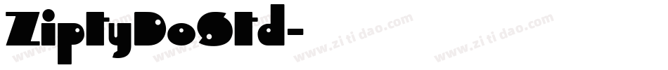 ZiptyDoStd字体转换