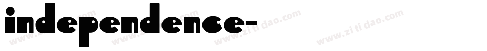 independence字体转换
