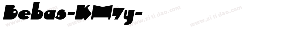 Bebas-KM7y字体转换
