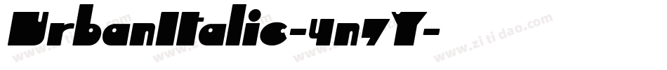 UrbanItalic-4n7Y字体转换