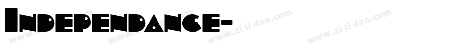 Independance字体转换