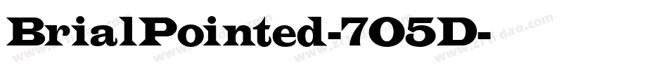 BrialPointed-7O5D字体转换