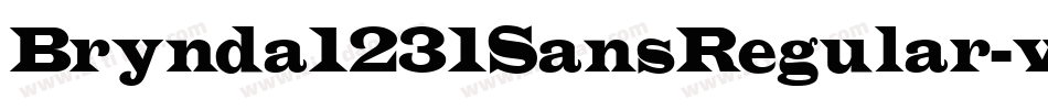 Brynda1231SansRegular-v5D4字体转换
