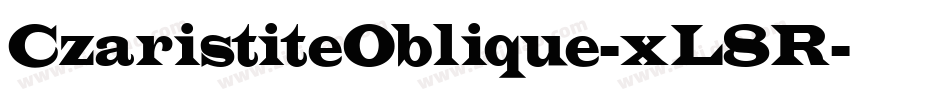 CzaristiteOblique-xL8R字体转换