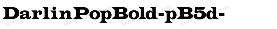 DarlinPopBold-pB5d字体转换