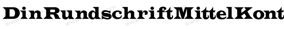 DinRundschriftMittelKonturkursiv-DR8R字体转换