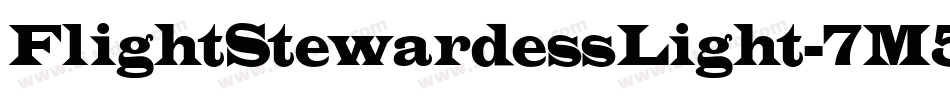 FlightStewardessLight-7M5D字体转换