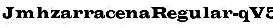 JmhzarracenaRegular-qV5d字体转换