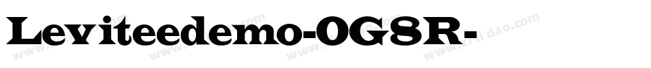 Leviteedemo-0G8R字体转换