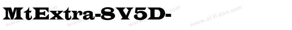 MtExtra-8V5D字体转换
