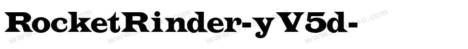 RocketRinder-yV5d字体转换