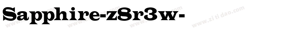 Sapphire-z8r3w字体转换