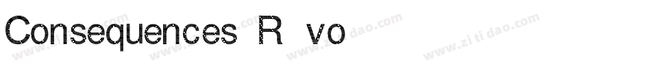 Consequences-R8vo字体转换