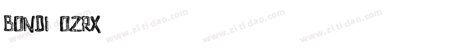Bondi-oZRx字体转换
