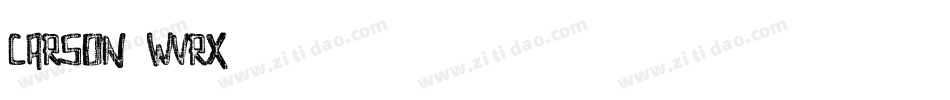 Carson-wVRx字体转换 Carson-wVRx字体转换