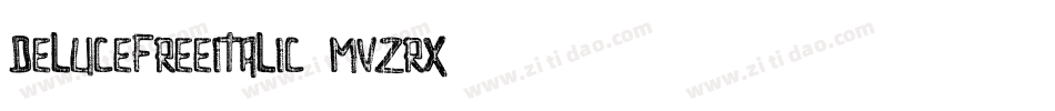 DeluceFreeItalic-MVZRx字体转换