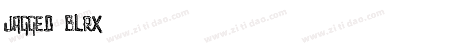 Jagged-BLRx字体转换