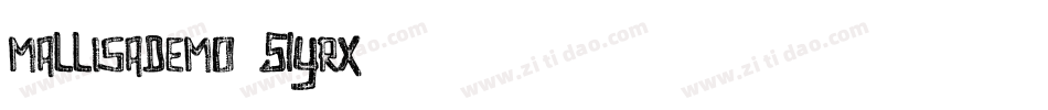 MallisaDemo-51yRx字体转换