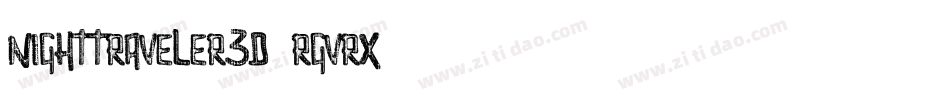 NightTraveler3D-rgvRx字体转换 NightTraveler3D-rgvRx字体转换