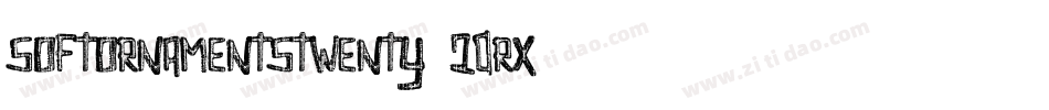 SoftOrnamentsTwenty-20RX字体转换