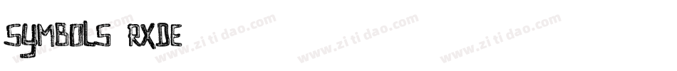 Symbols-RxDe字体转换