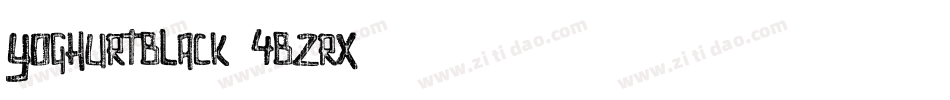 YoghurtBlack-4BZRx字体转换