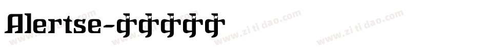 Alertse字体转换