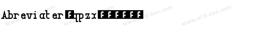 Abreviater-qpzx字体转换