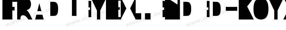 FradleyExtended-K0yX字体转换