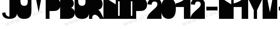 JumpBurnIp2012-n1YM字体转换