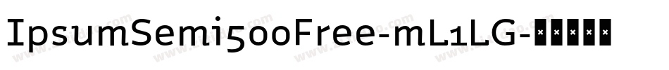 IpsumSemi500Free-mL1LG字体转换