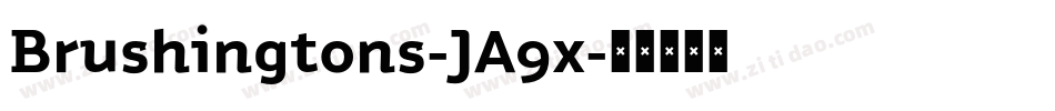 Brushingtons-JA9x字体转换