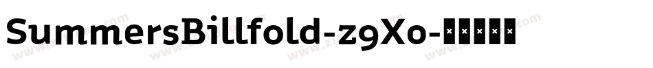SummersBillfold-z9X0字体转换