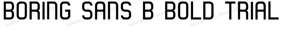 Boring-Sans-B-Bold-trial字体转换