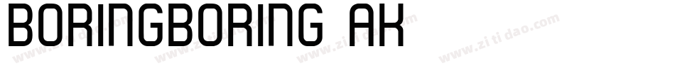 BoringBoring-AK6字体转换