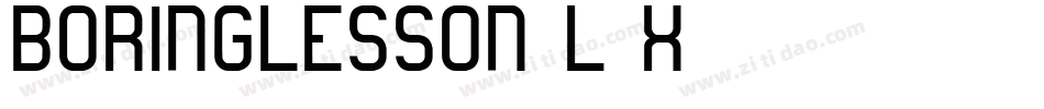 BoringLesson-l8X字体转换