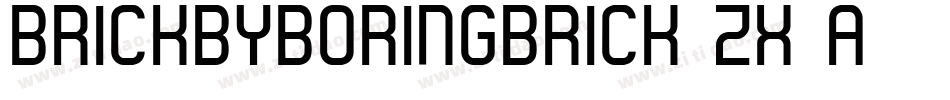 BrickByBoringBrick-zx4a字体转换