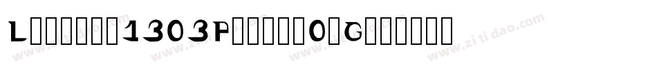 Lucznik1303Plus-z0aG字体转换