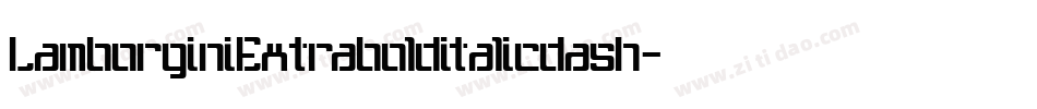 LamborginiExtrabolditalicdash-RjrA字体转换 LamborginiExtrabolditalicdash-RjrA字体转换
