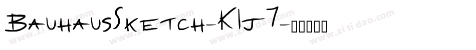 BauhausSketch-K1j7字体转换