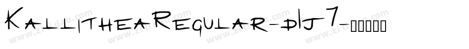 KallitheaRegular-d1j7字体转换