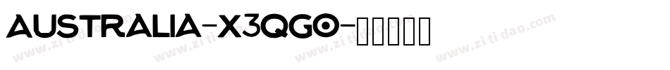Australia-X3qGo字体转换