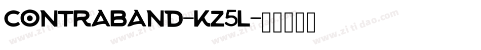 Contraband-KZ5l字体转换