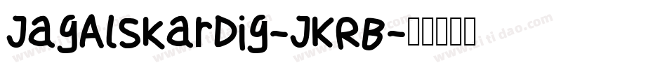 JagAlskarDig-JKRB字体转换