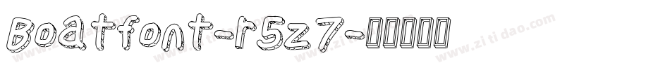Boatfont-r5z7字体转换