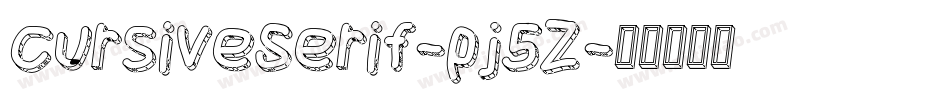 CursiveSerif-pj5Z字体转换