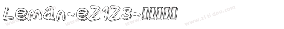 Leman-eZ1Z3字体转换
